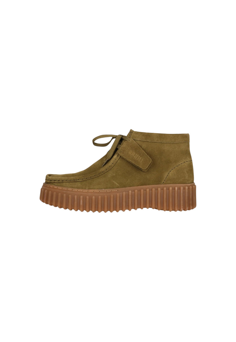 OLIVE SUEDE
