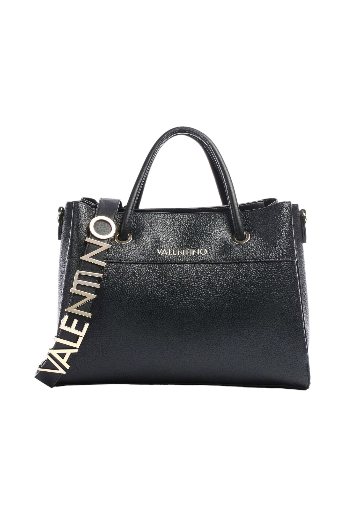 Valentino Bags Borsa a Tracolla Donna Nera Con Logo Valentino Bags Borsa a Tracolla Donna Nera Con Logo