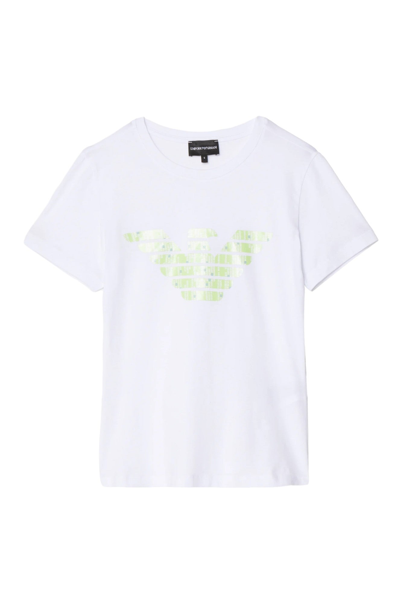 Tシャツ・カットソー EMPORIO ARMANI Woman T-Shirt White 3D2T7N2J07Z 0100 Emporio Armani Woman White T-shirt - Scaglione Ischia