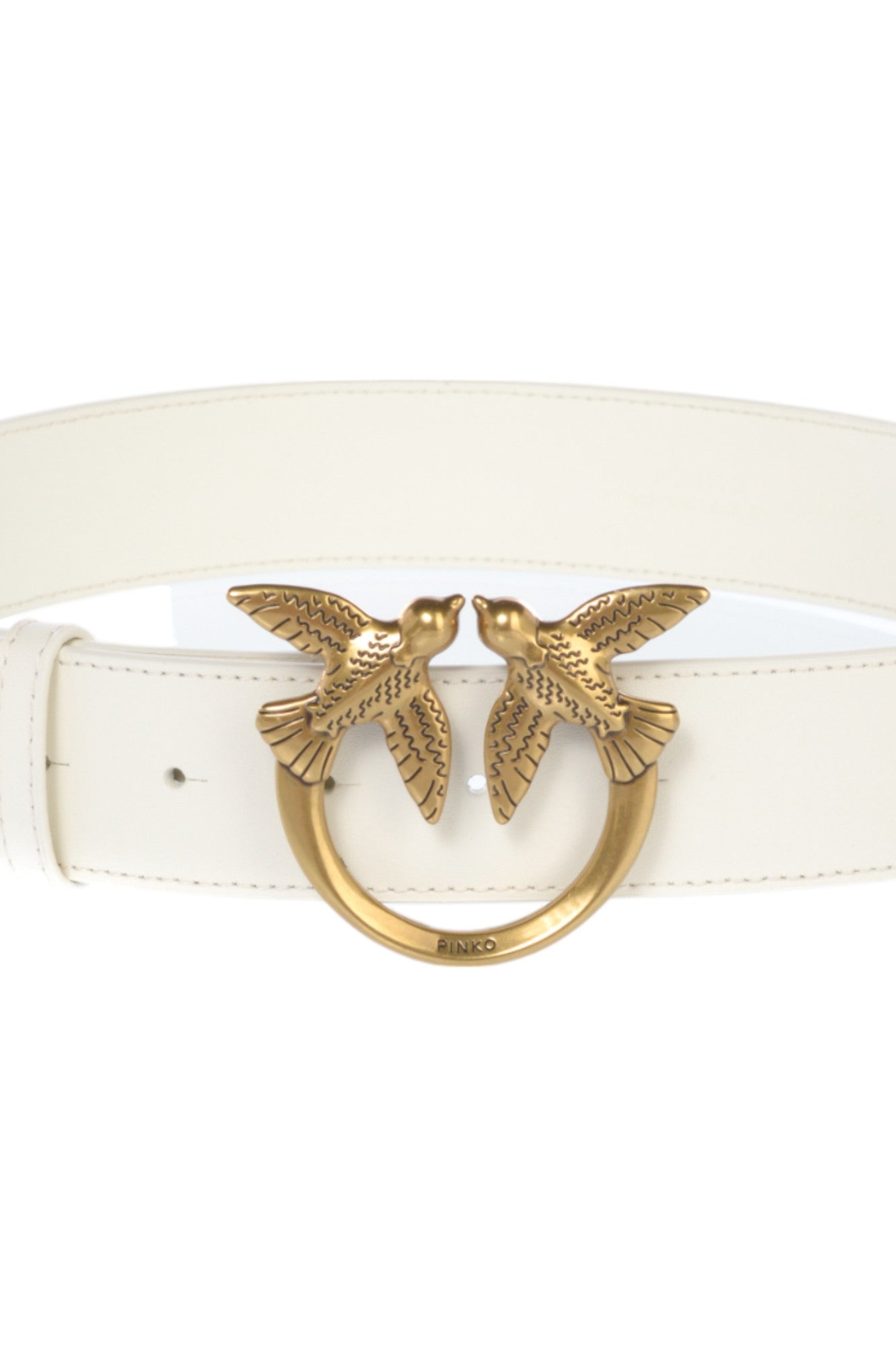 Cintura donna Pinko 100120A0F1 Bianco Seta/oro