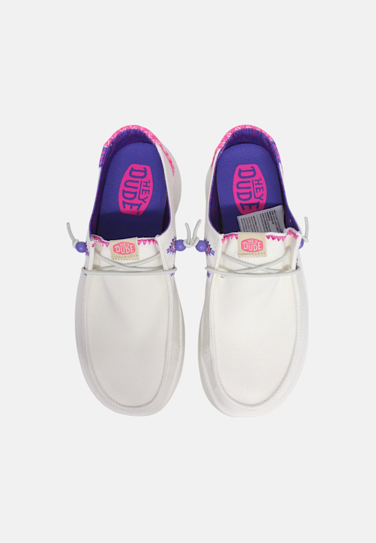 Mocassino Donna Hey Dude HD41946 White/pink