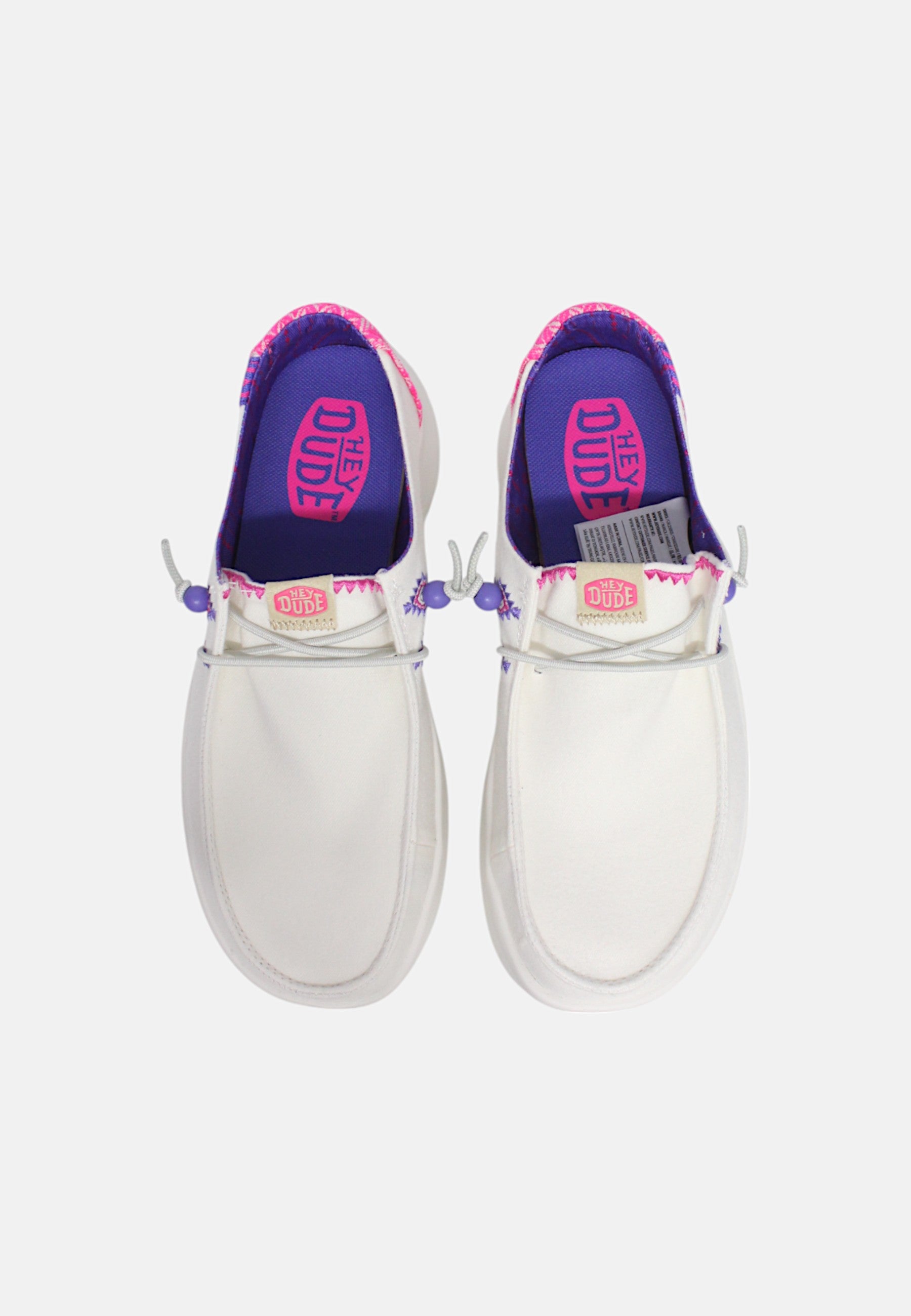 Mocassino Donna Hey Dude HD41946 White/pink