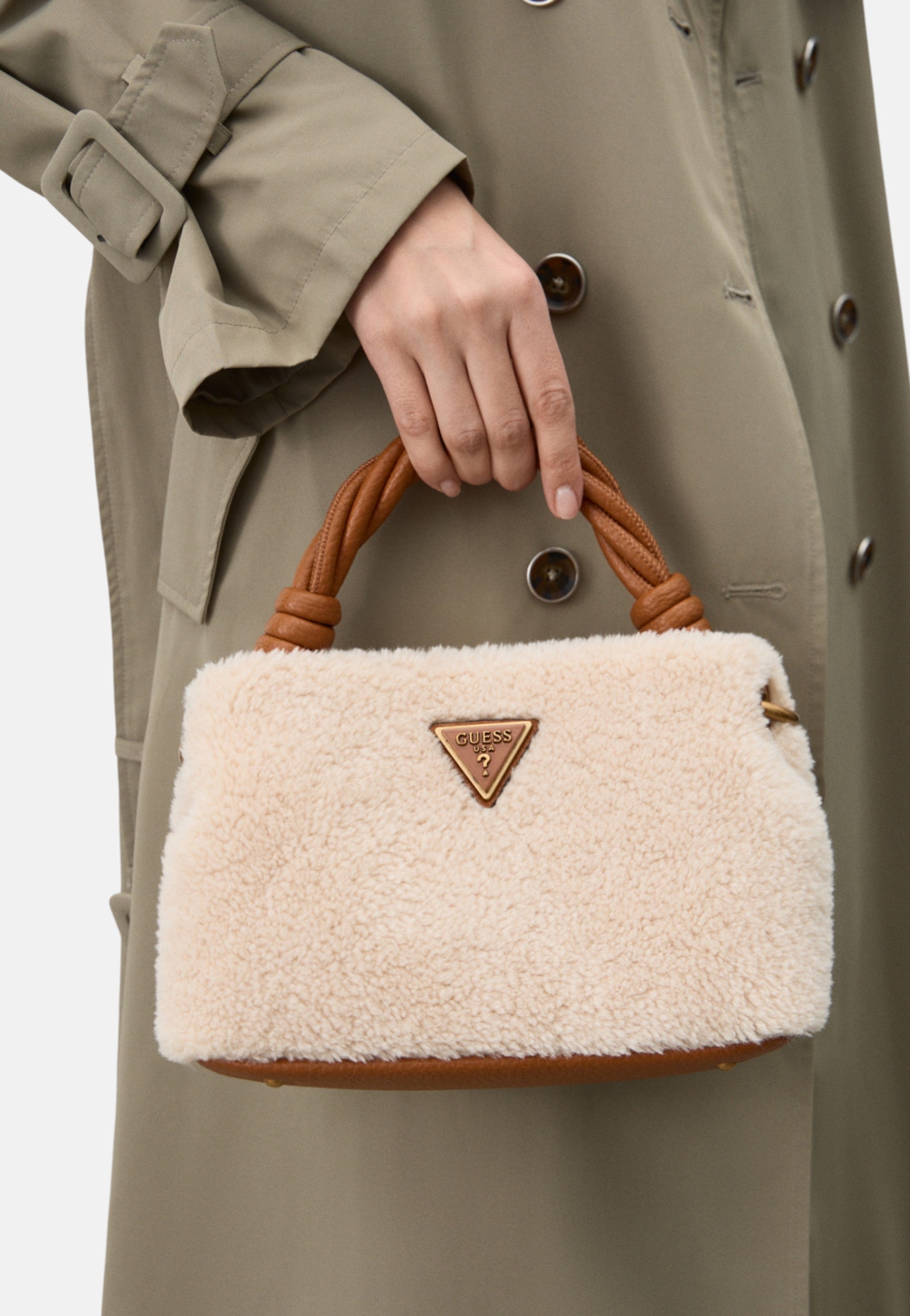 Borsa Donna Guess Natural/cognac