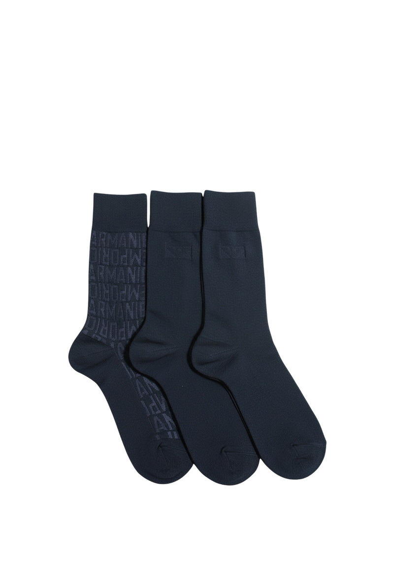 3-Pack Calze Uomo Emporio Armani Blu/blu/blu