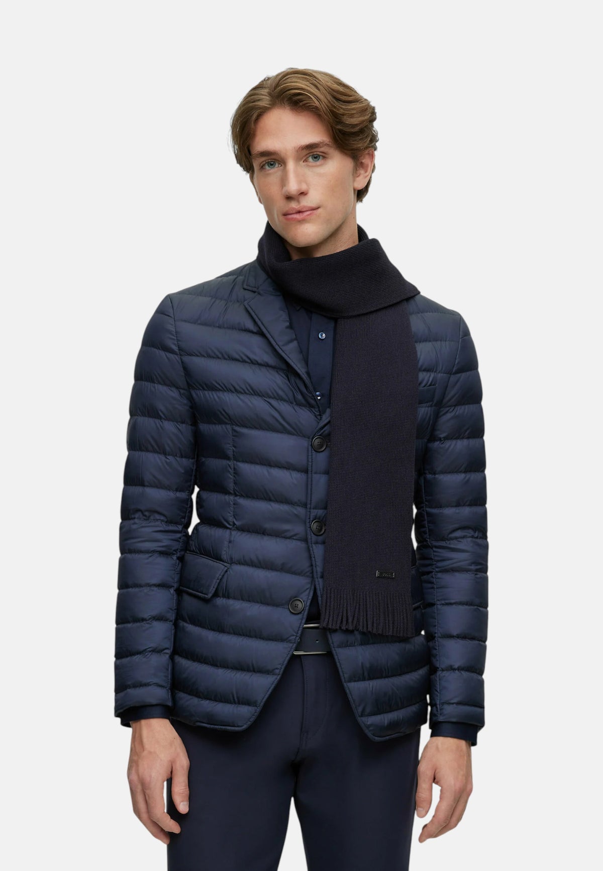 Sciarpa Uomo Boss Dark Blue