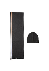 Set Sciarpa e Cappello Uomo Boss Medium Grey