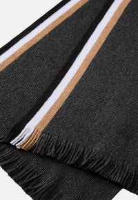 Set Sciarpa e Cappello Uomo Boss Medium Grey