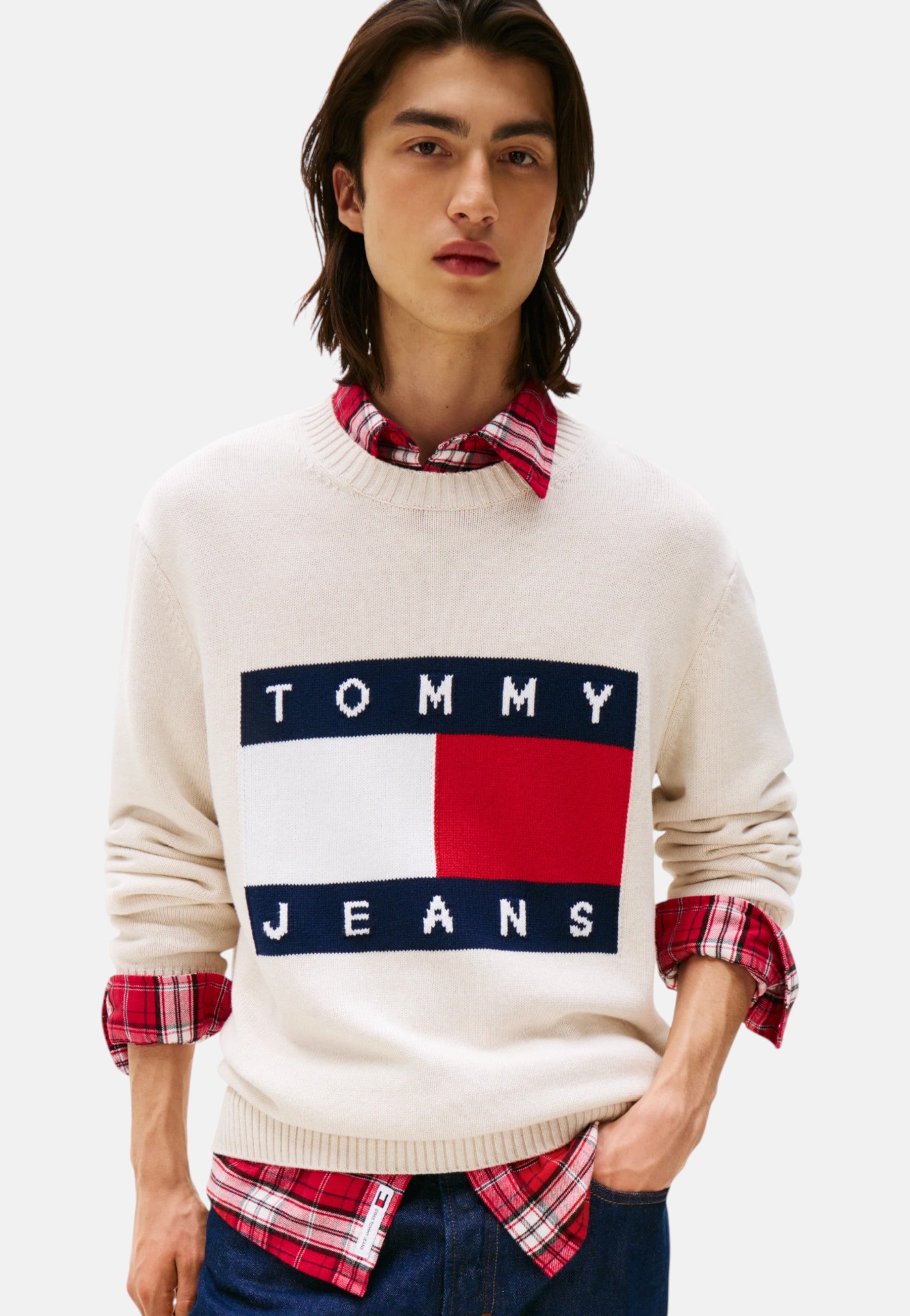 Maglione Uomo Tommy Hilfiger White