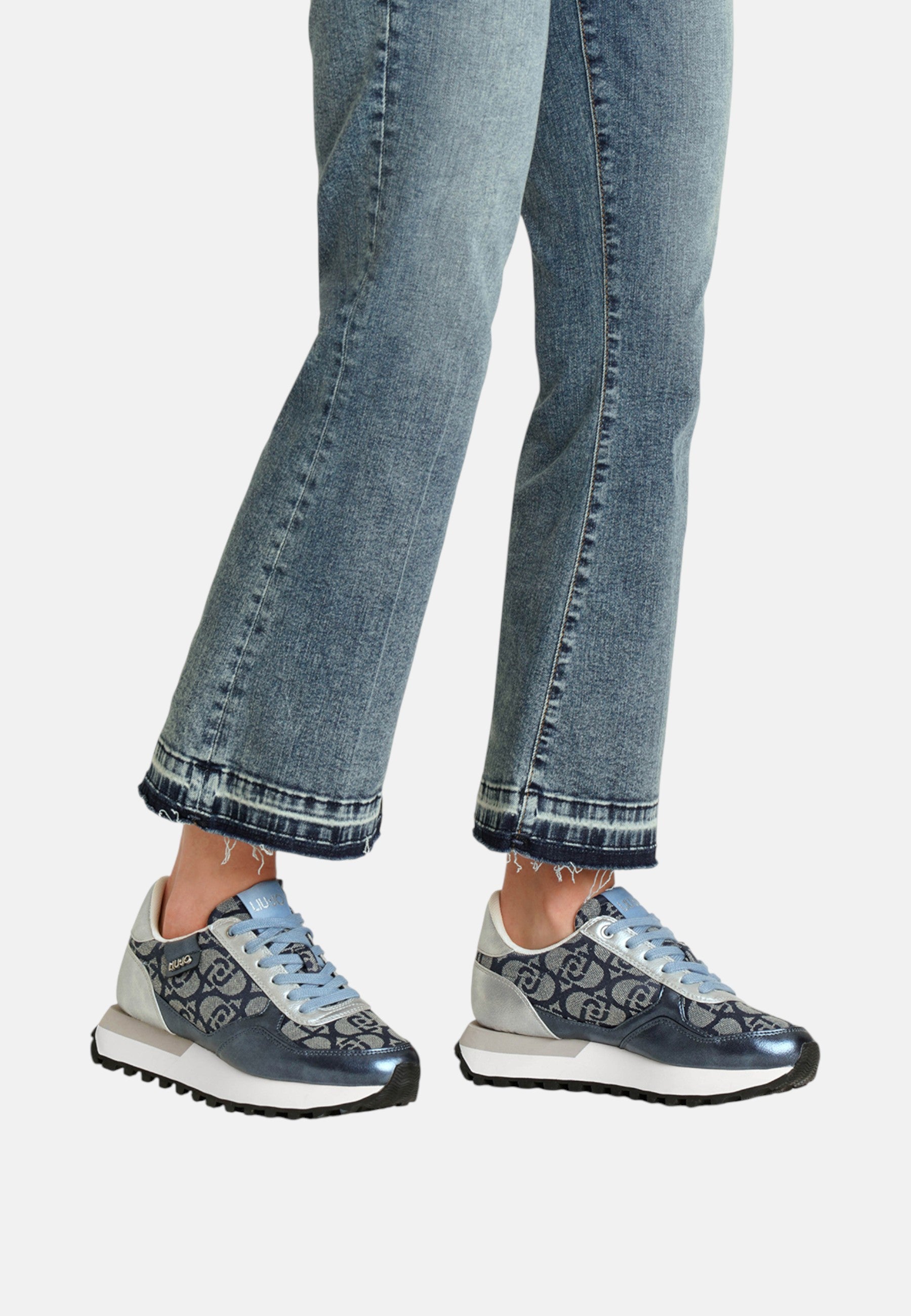 Scarpe Sneakers Donna Liu Jo Denim/silver
