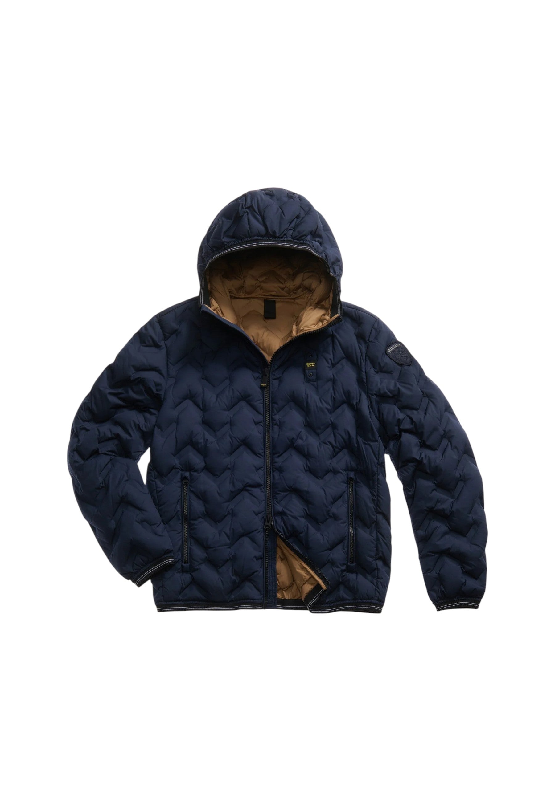 Giubbotto Uomo Blauer Blu/tabacco