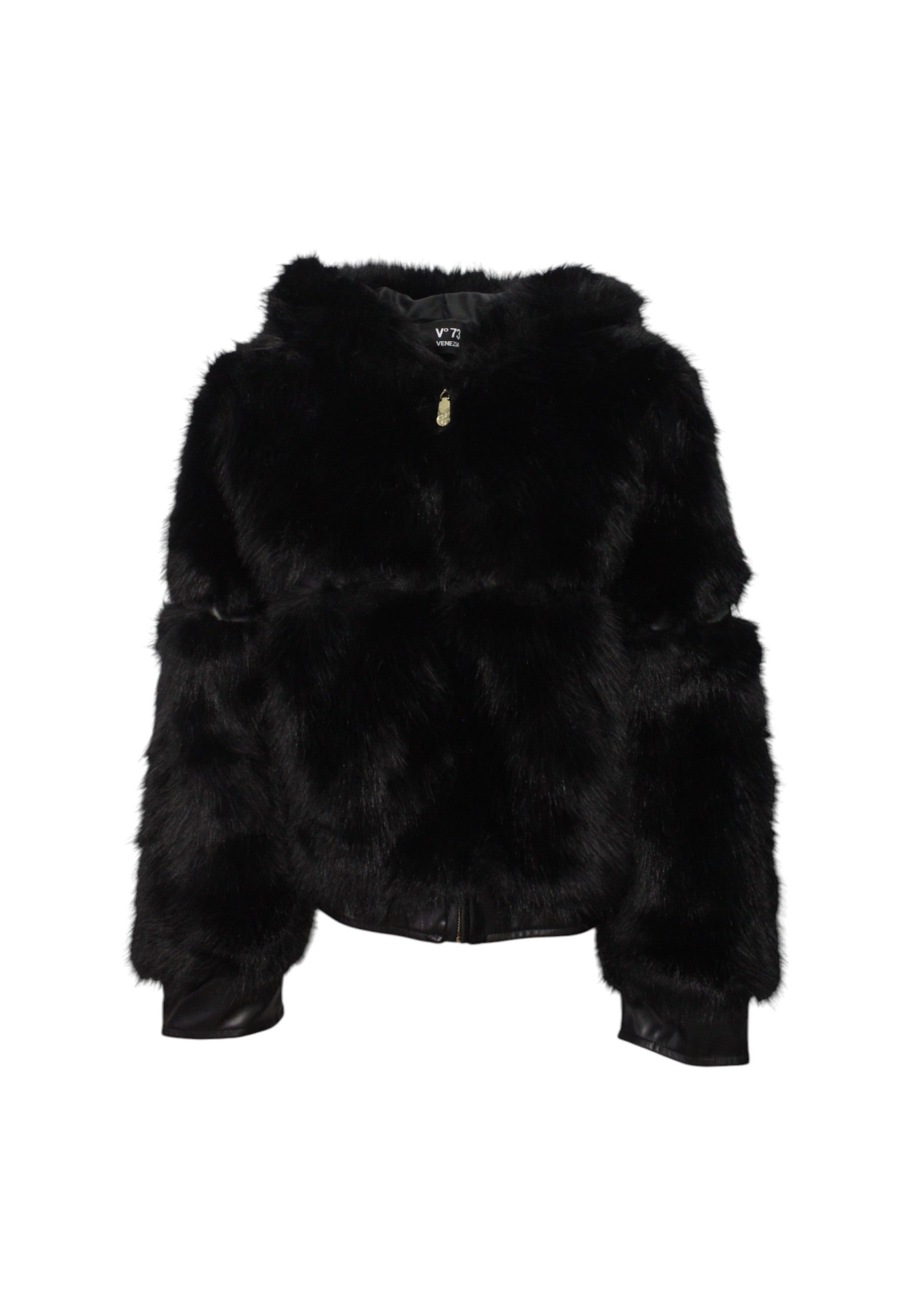 Giacca con Pelliccia Donna V°73 Nero