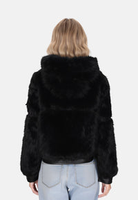 Giacca con Pelliccia Donna V°73 Nero