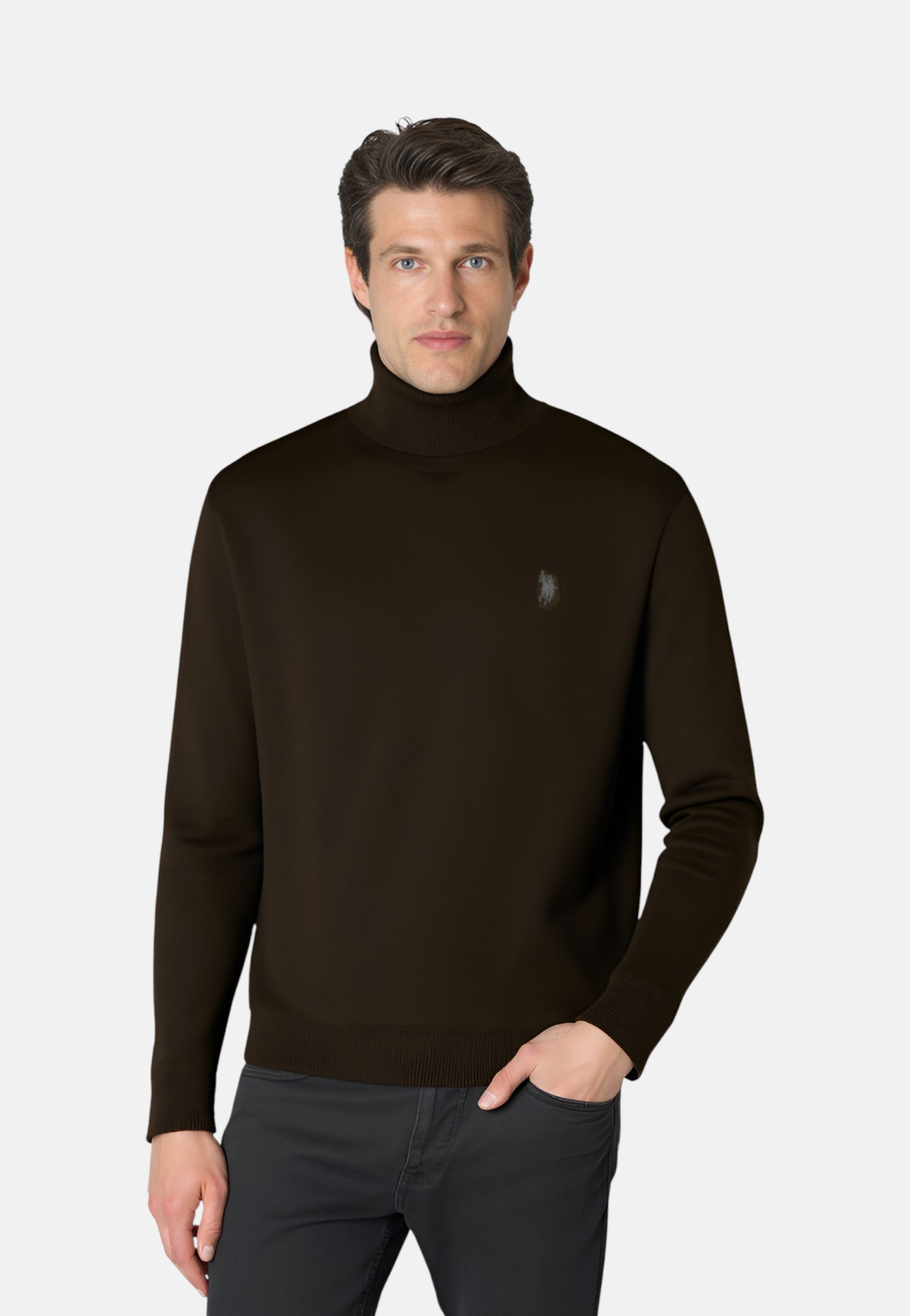 Maglione Dolcevita Uomo U.S. POLO ASSN. Marrone