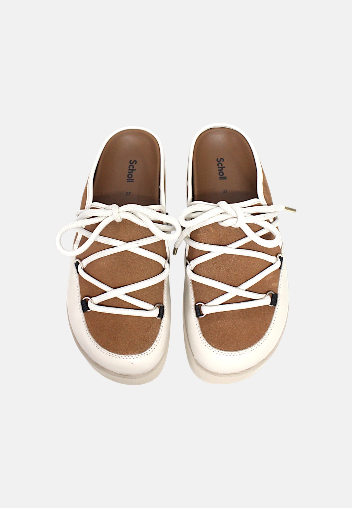 Sabot Donna Scholl Chalk/brandy