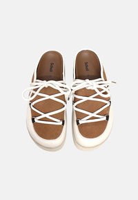 Sabot Donna Scholl Chalk/brandy