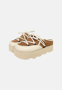 Sabot Donna Scholl Chalk/brandy