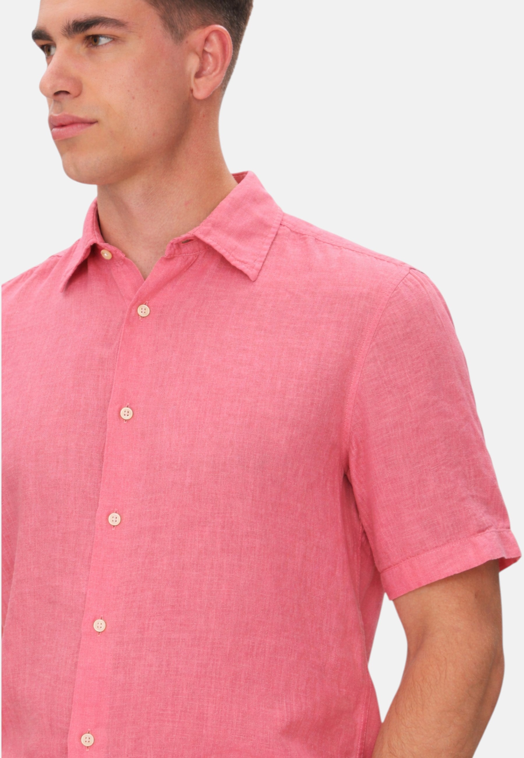 Camicia Uomo Boss Light/pastel Red