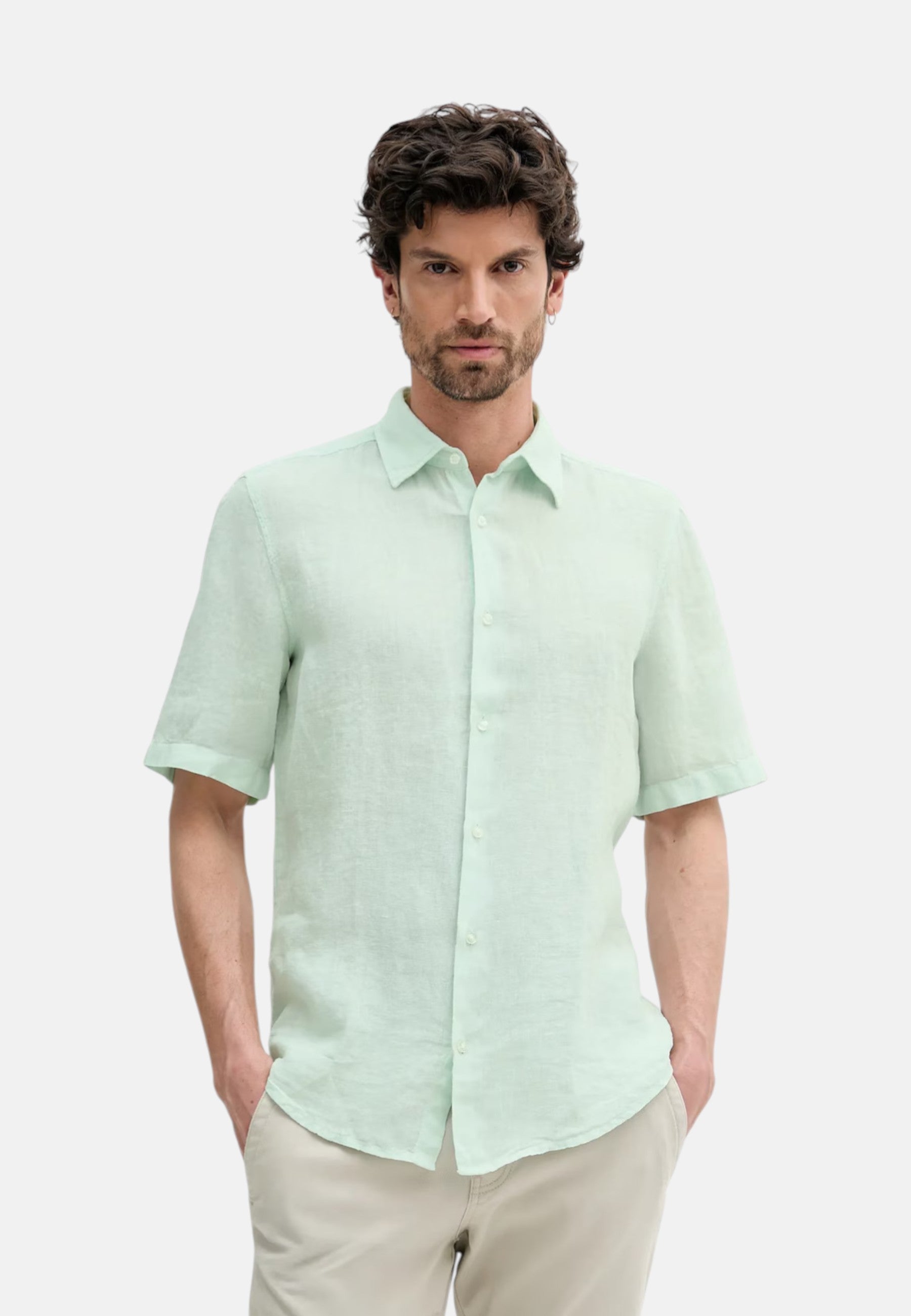 Camicia Uomo Boss Turchese