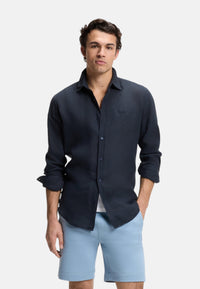 Camicia Uomo Boss Dark Blue