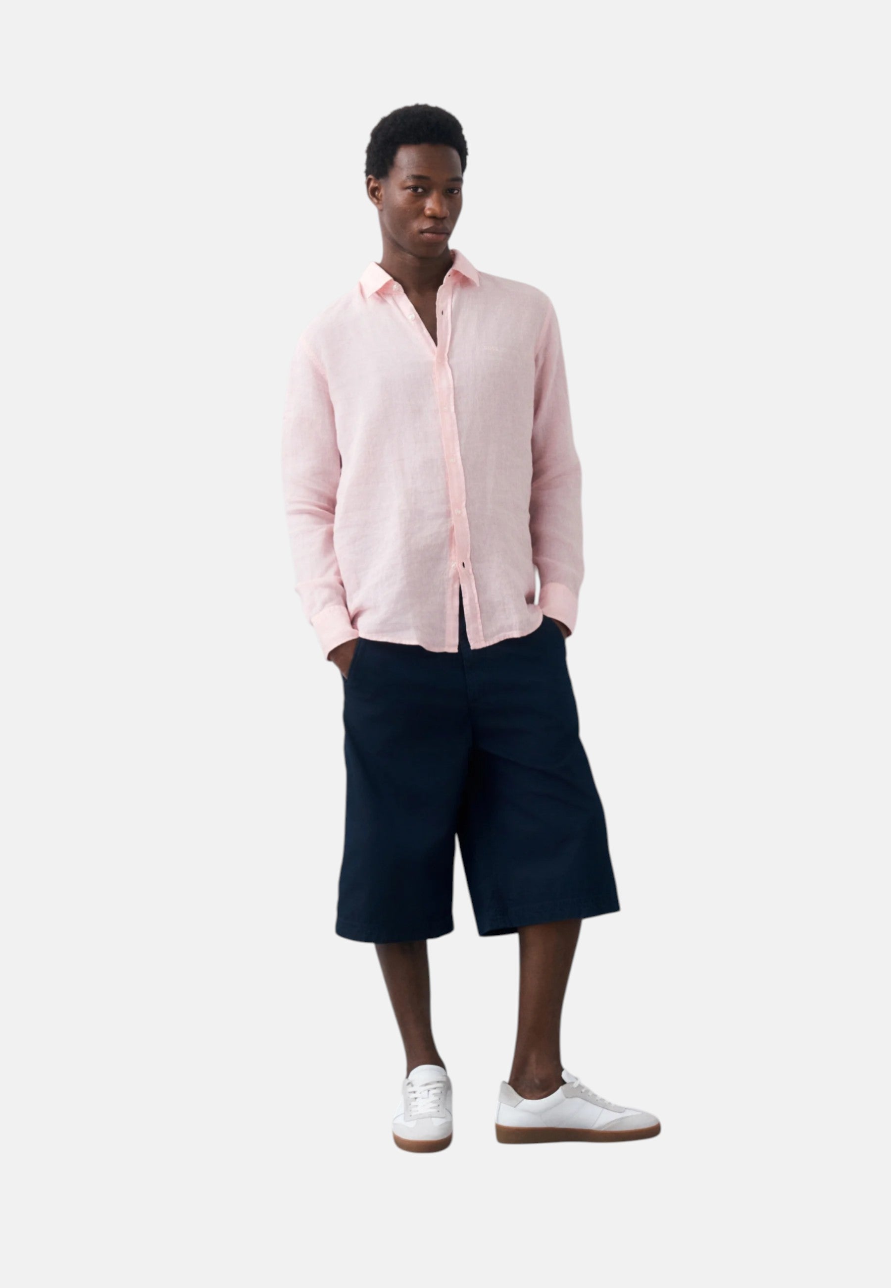 Camicia Uomo Boss Light/pastel Pink