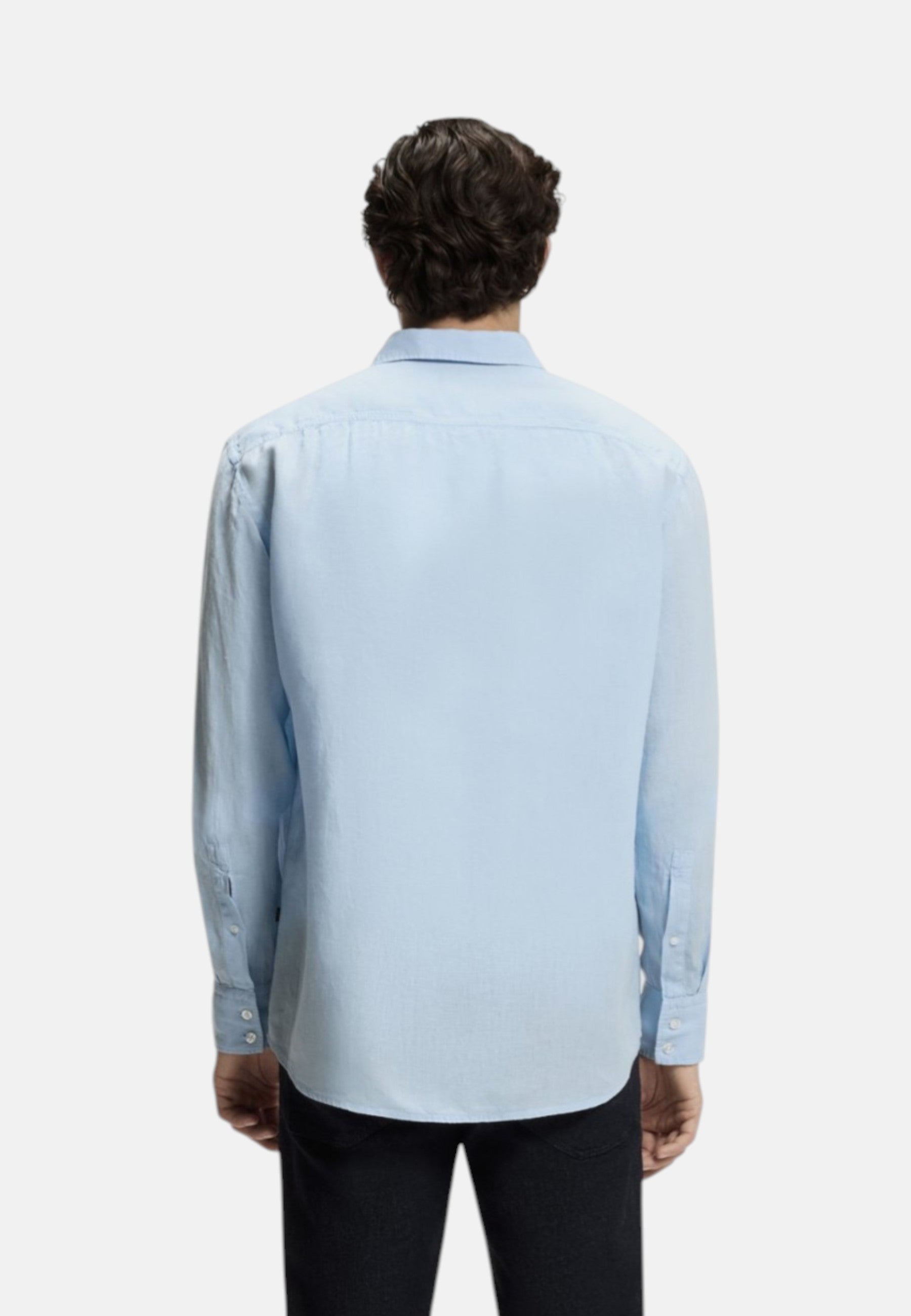 Camicia Uomo Boss Open Blue