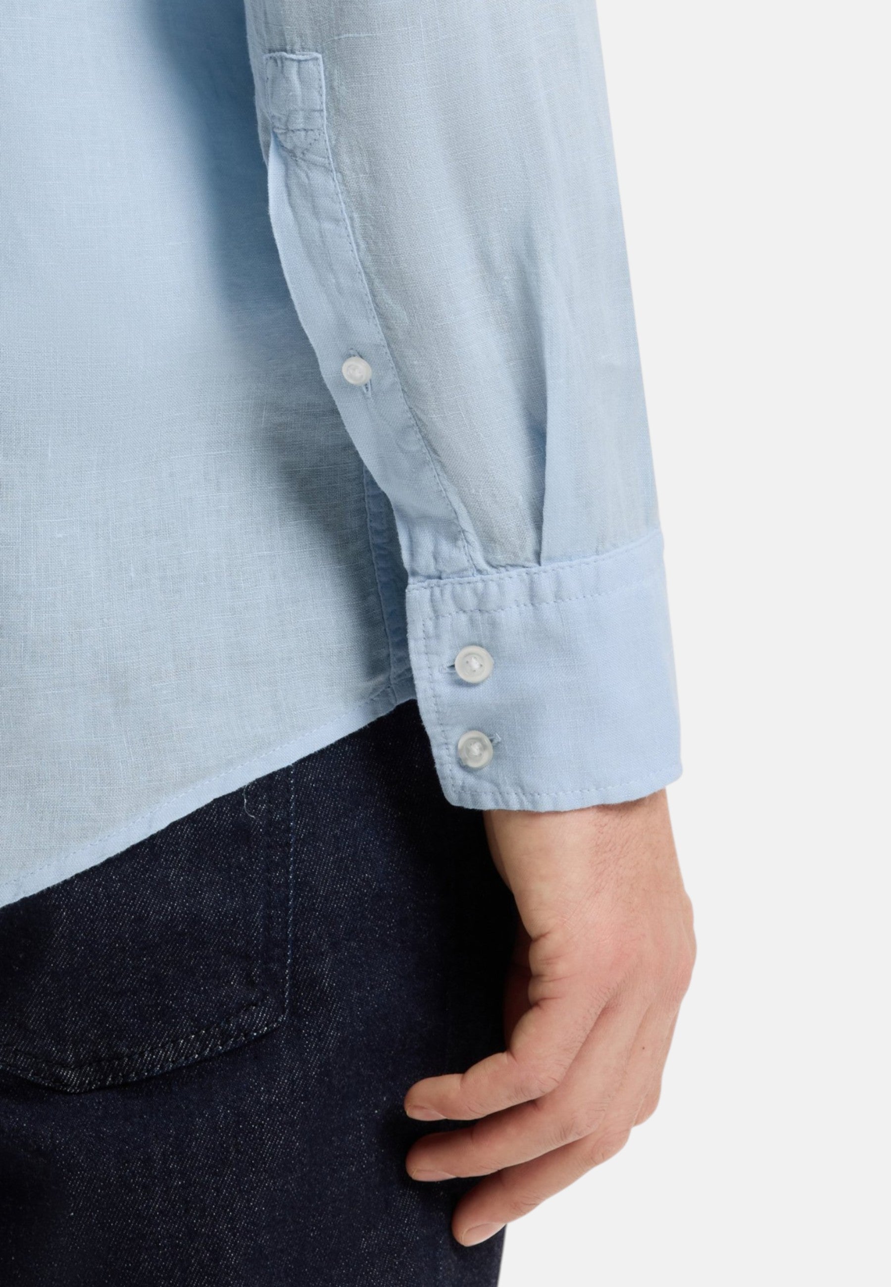 Camicia Uomo Boss Open Blue