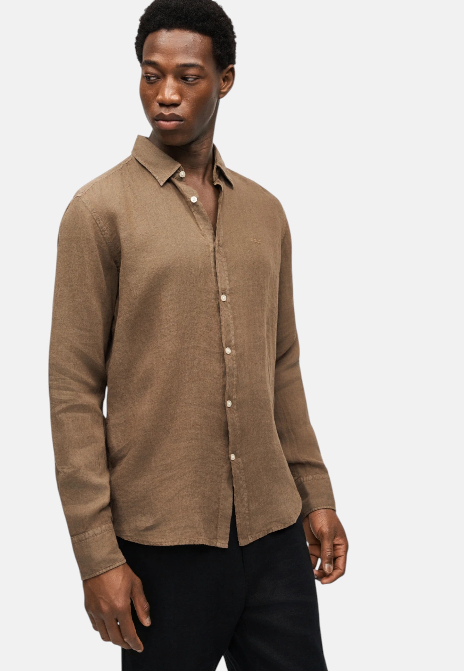 Camicia Uomo Boss Open Green