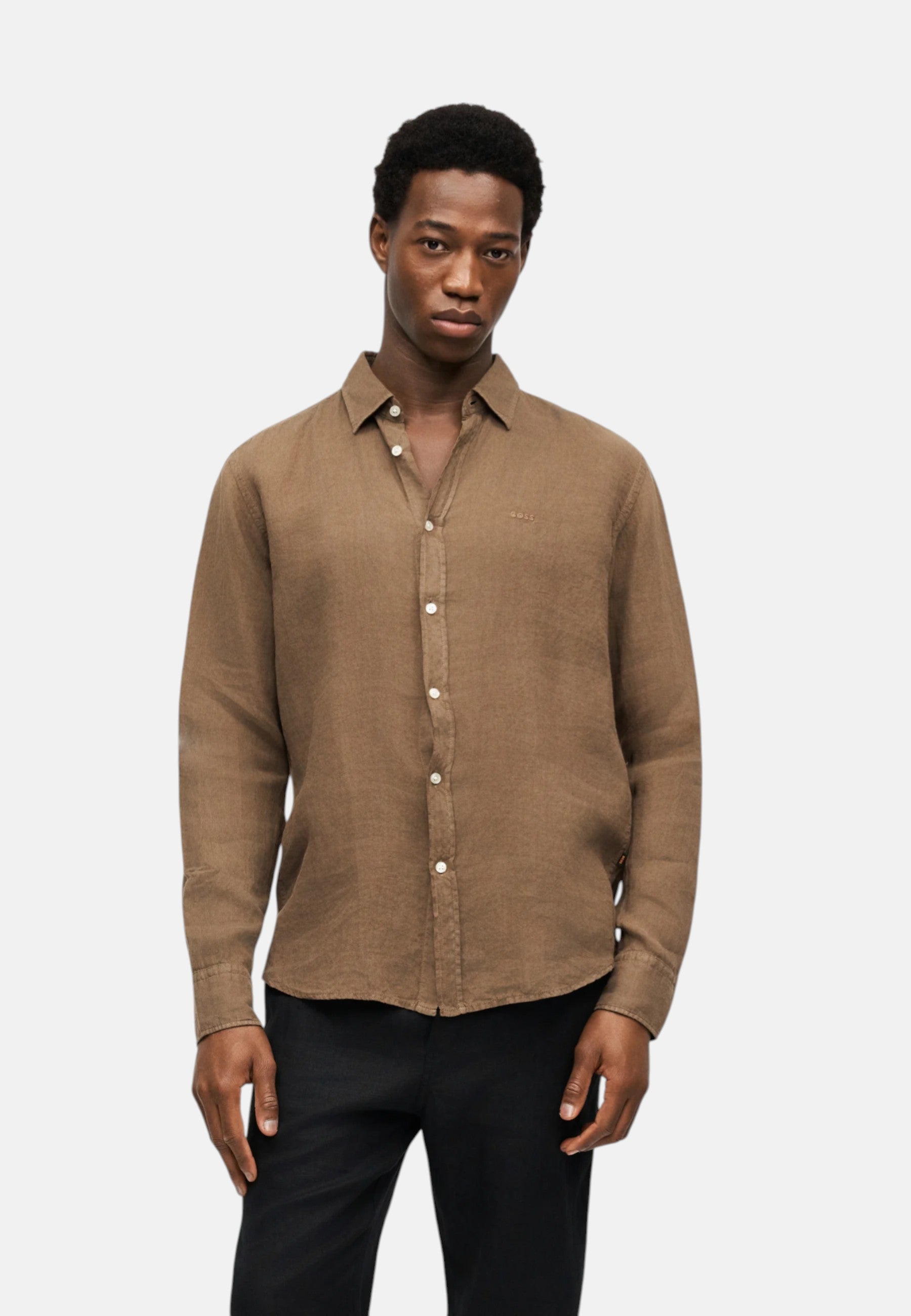 Camicia Uomo Boss Open Green