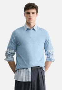 T-Shirt Uomo Boss Light/pastel Blue