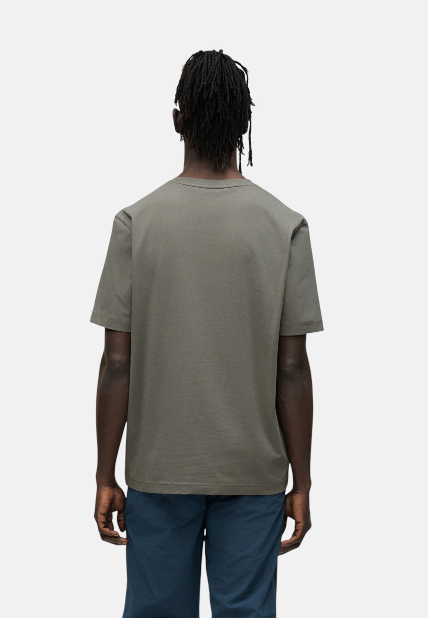 T-Shirt Uomo Boss Open Grey