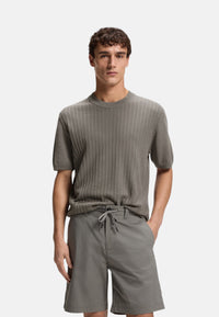 T-SHirt Uomo Boss Open Grey