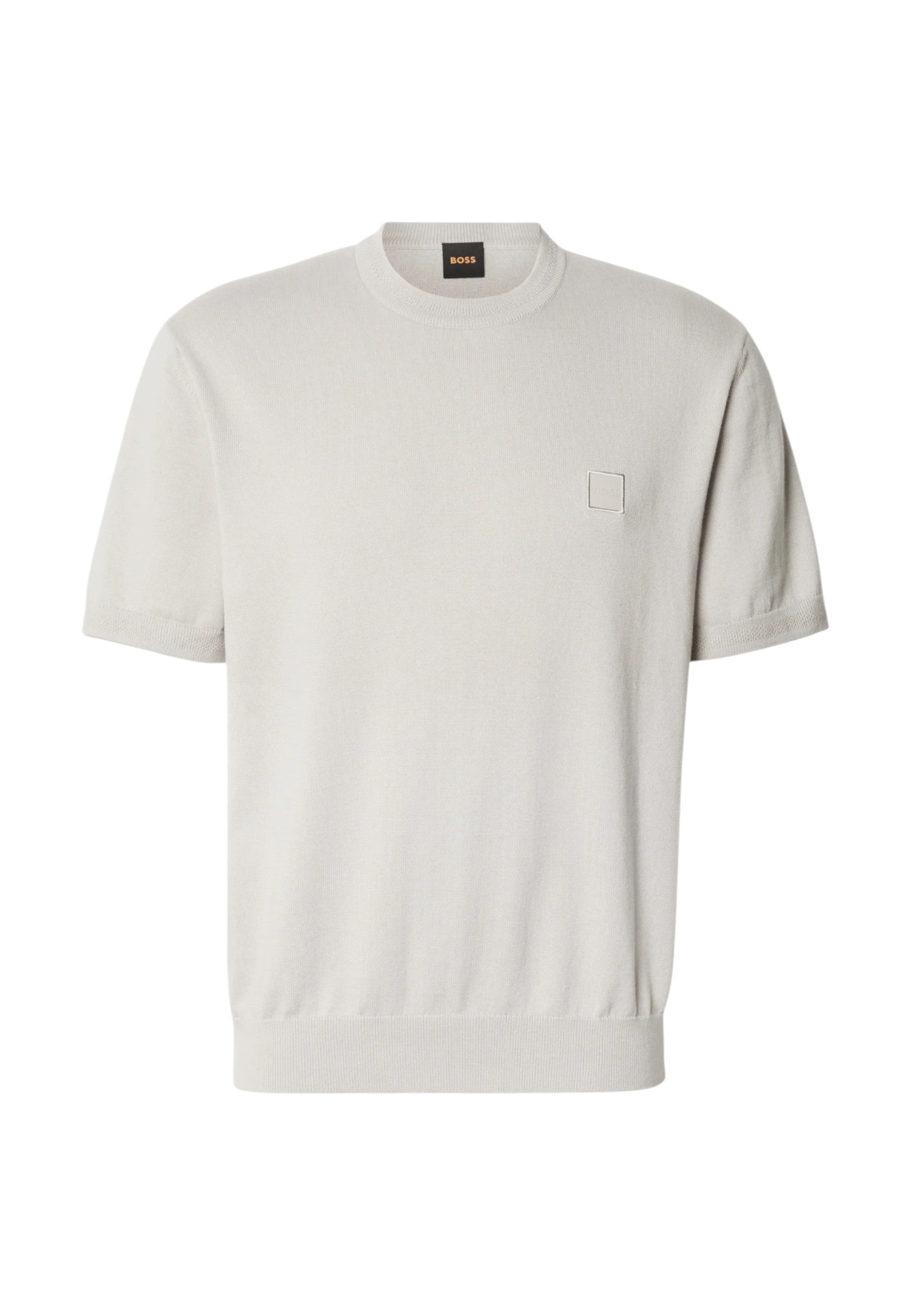 T-Shirt Uomo Boss Open Grey
