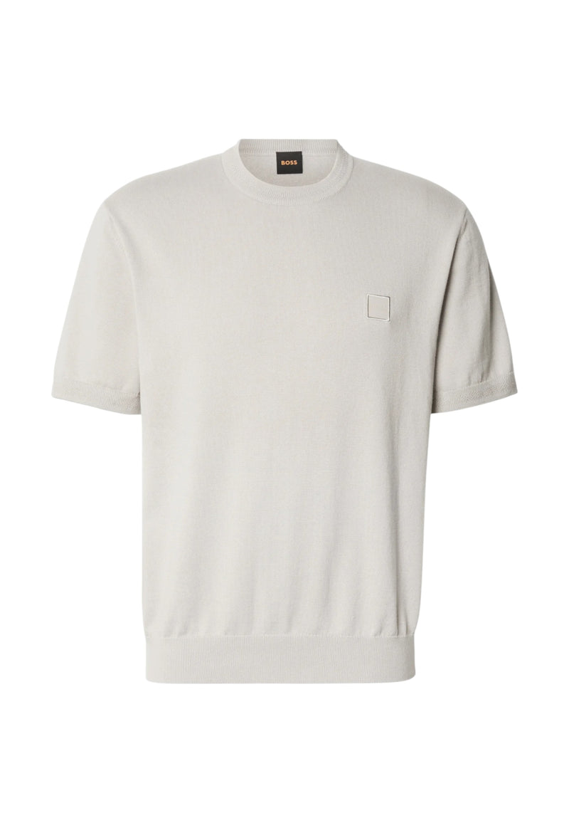 T-Shirt Uomo Boss Open Grey