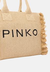 Borsa Donna PINKO Paglia/nero