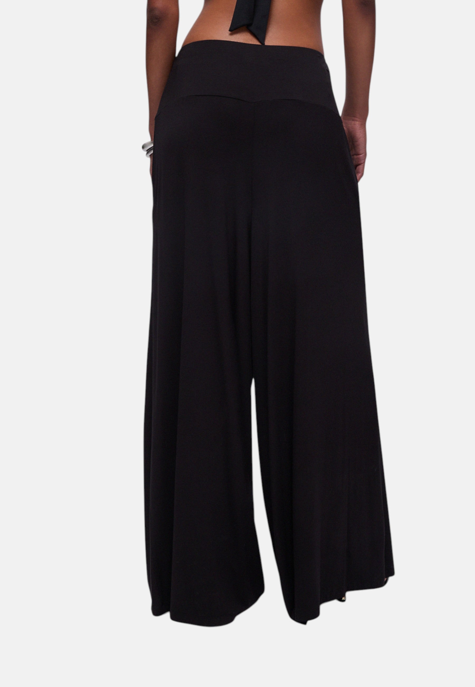 Pantaloni ampi in jersey LIU.JO Nero