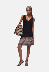 Abito Donna Liu Jo Nero/animalier
