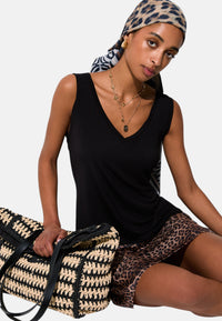 Abito Donna Liu Jo Nero/animalier