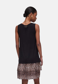 Abito Donna Liu Jo Nero/animalier