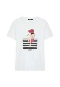 T-Shirt Donna Liu Jo Bianco