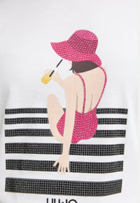 T-Shirt Donna Liu Jo Bianco