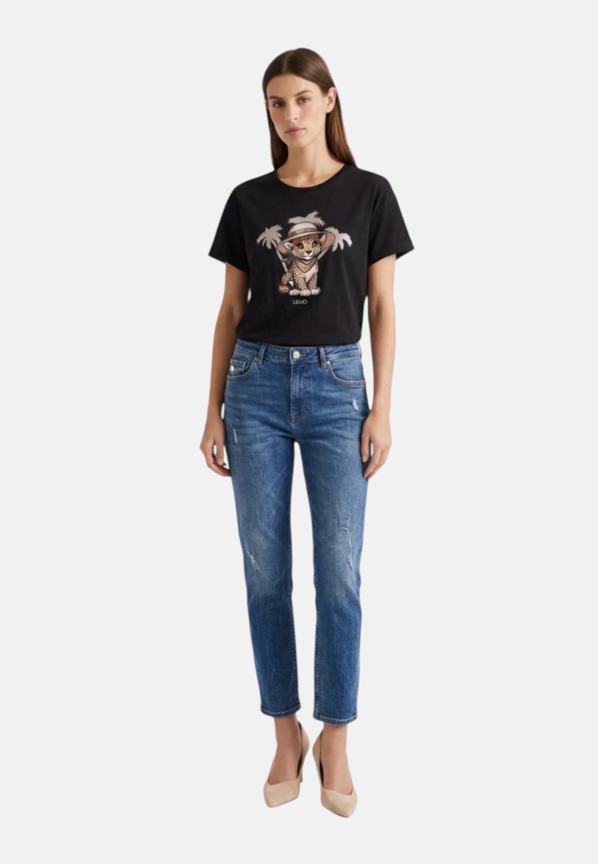 T-Shirt Donna Liu Jo Nero