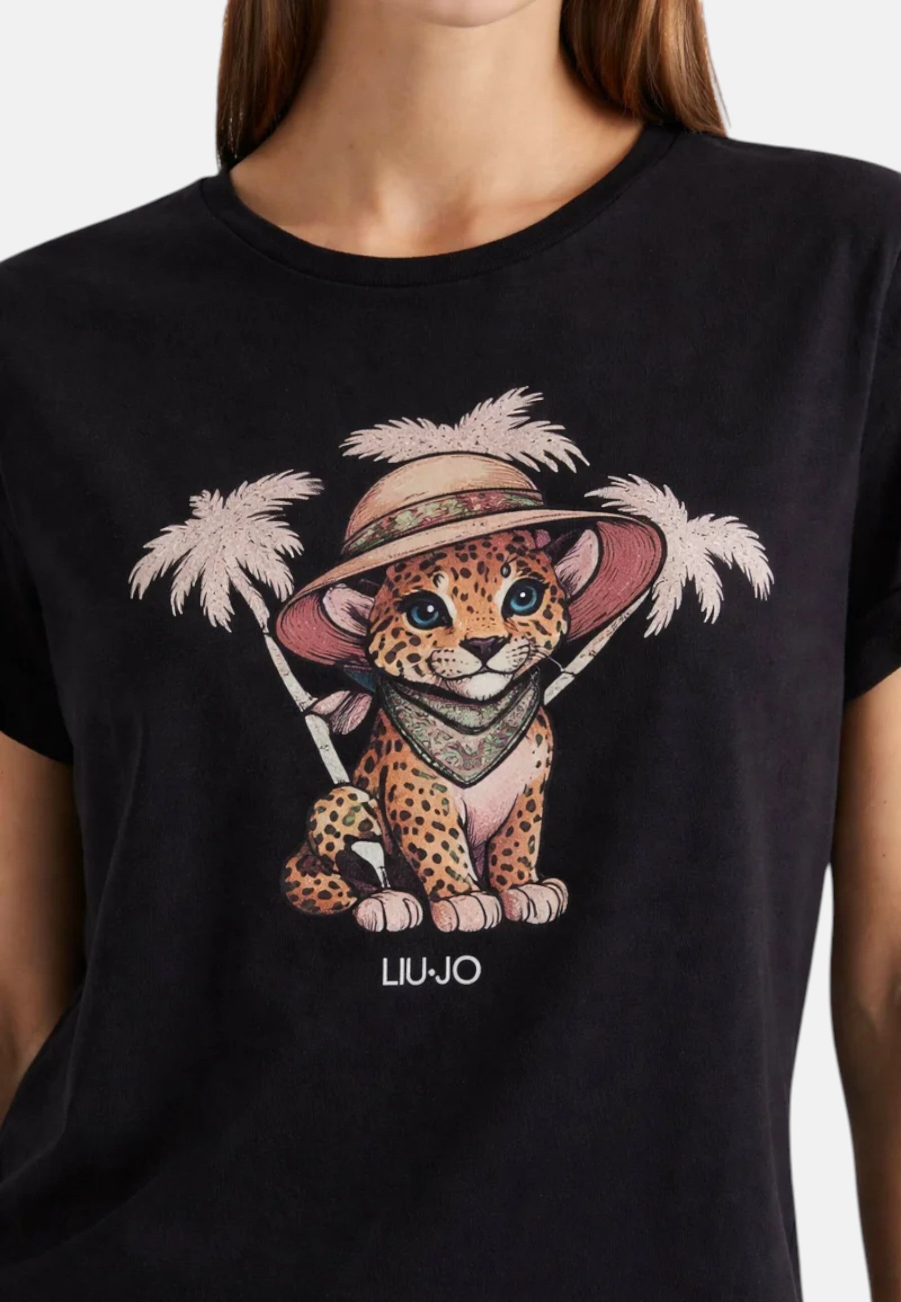 T-Shirt Donna Liu Jo Nero