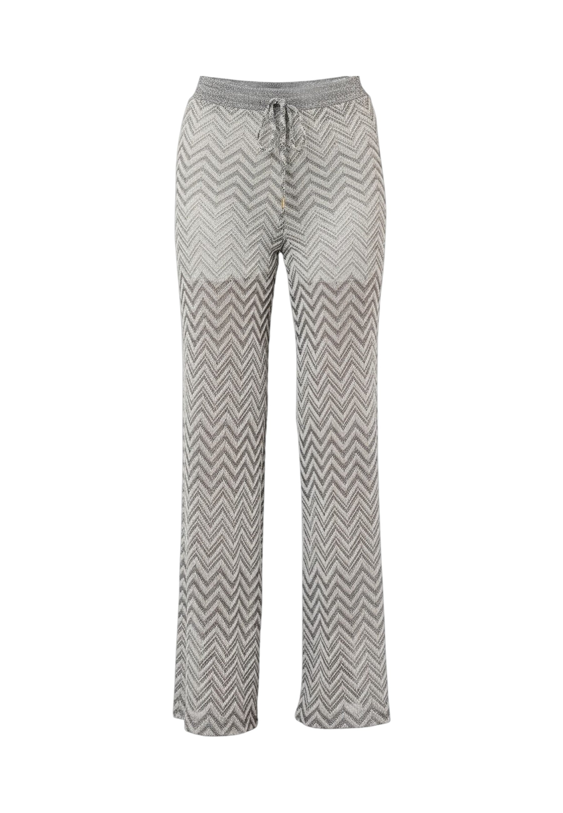 Pantaloni in Maglia Donna Liu Jo Nero/silver