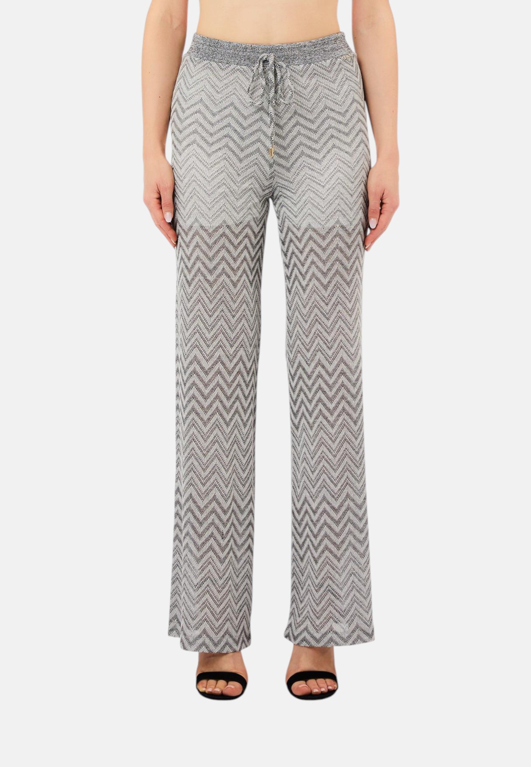Pantaloni in Maglia Donna Liu Jo Nero/silver