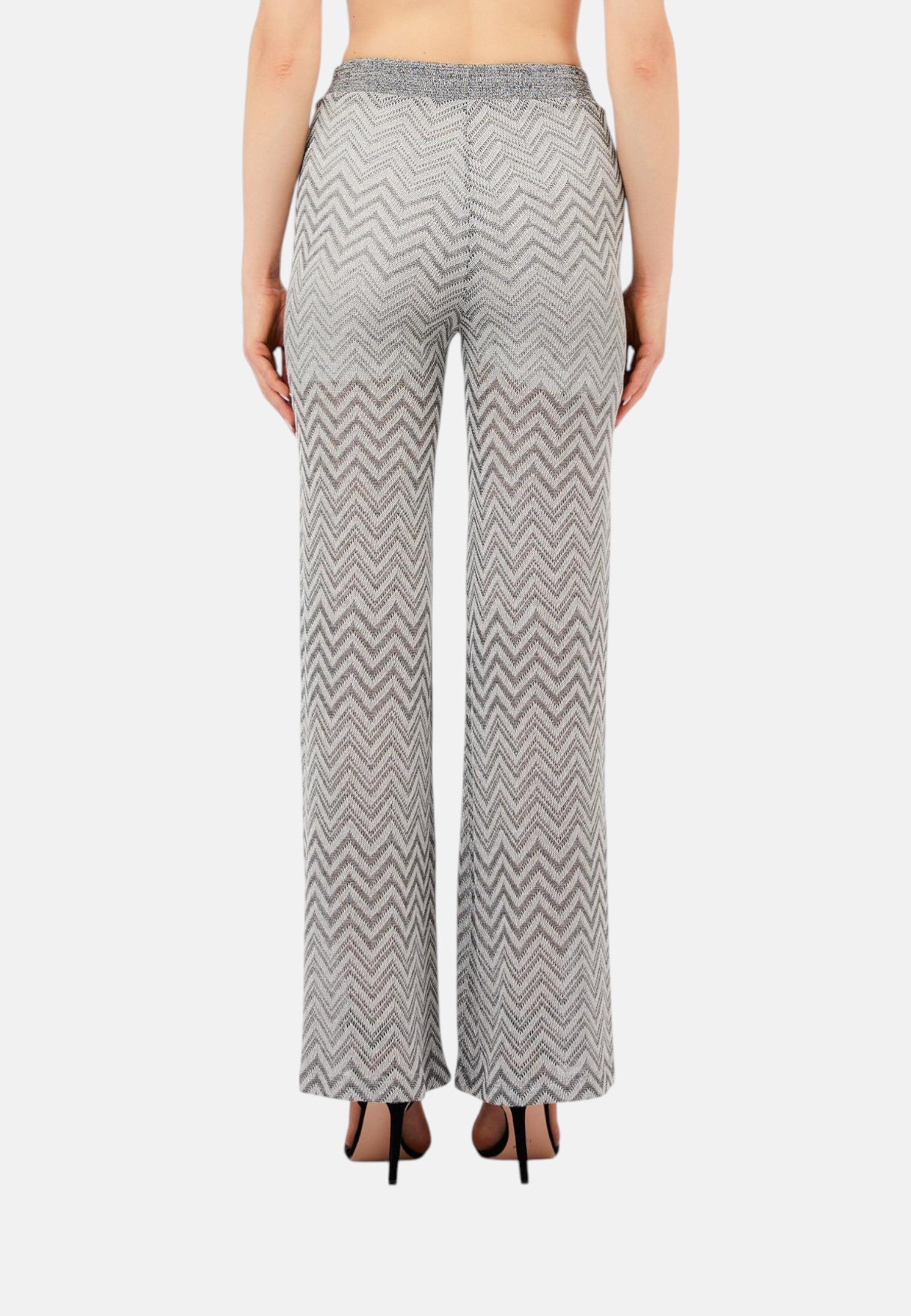 Pantaloni in Maglia Donna Liu Jo Nero/silver