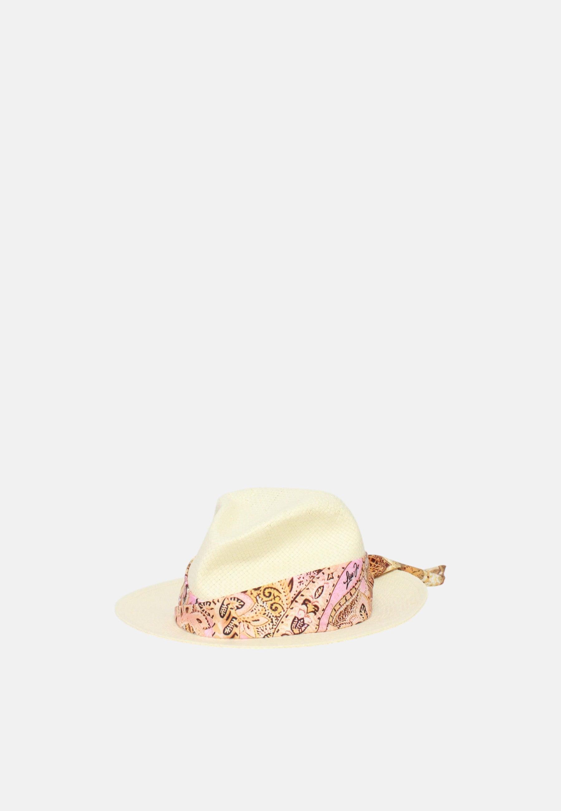 Cappello Donna panama con nastro foulard Liu Jo Naturale