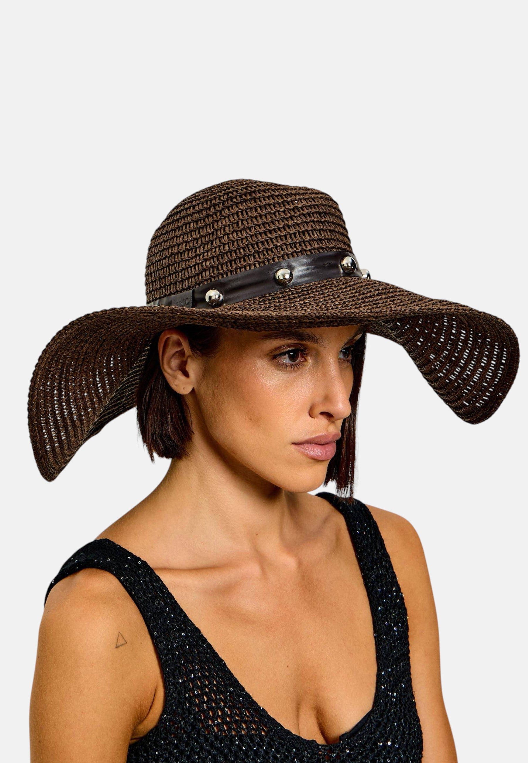 Cappello in Paglia Donna Liu Jo Cuoio