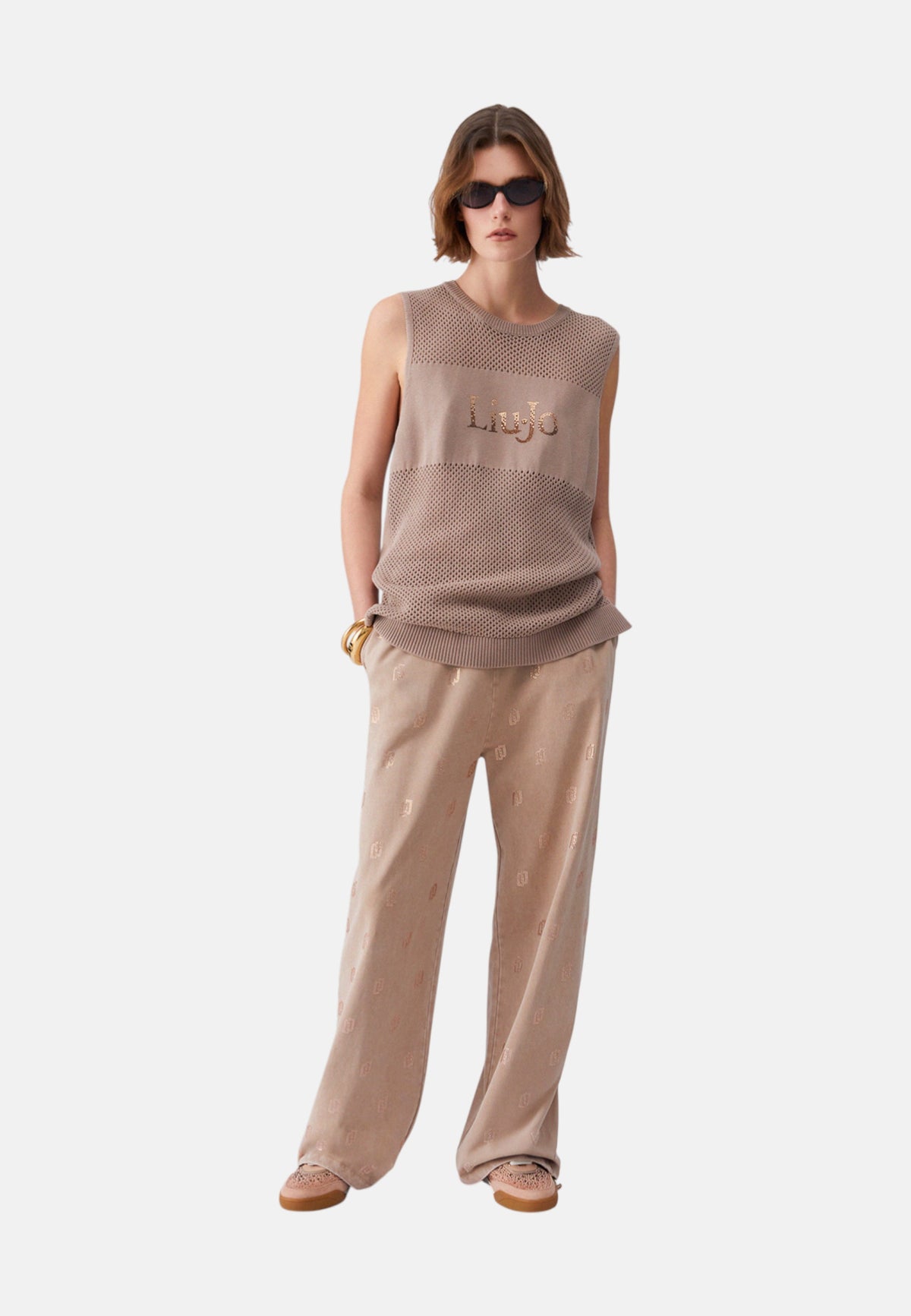 Top in maglia Donna Liu Jo Almond