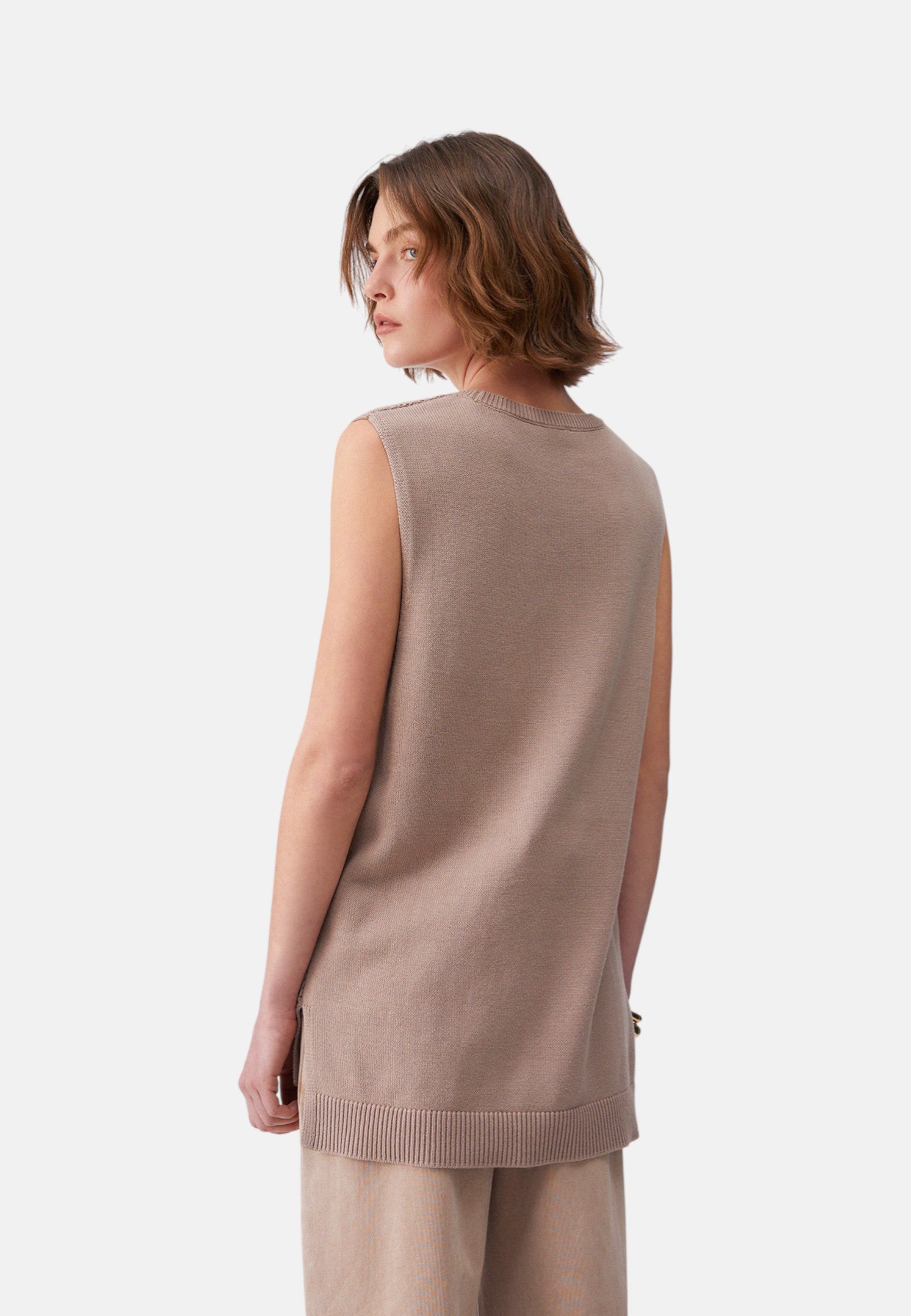 Top in maglia Donna Liu Jo Almond