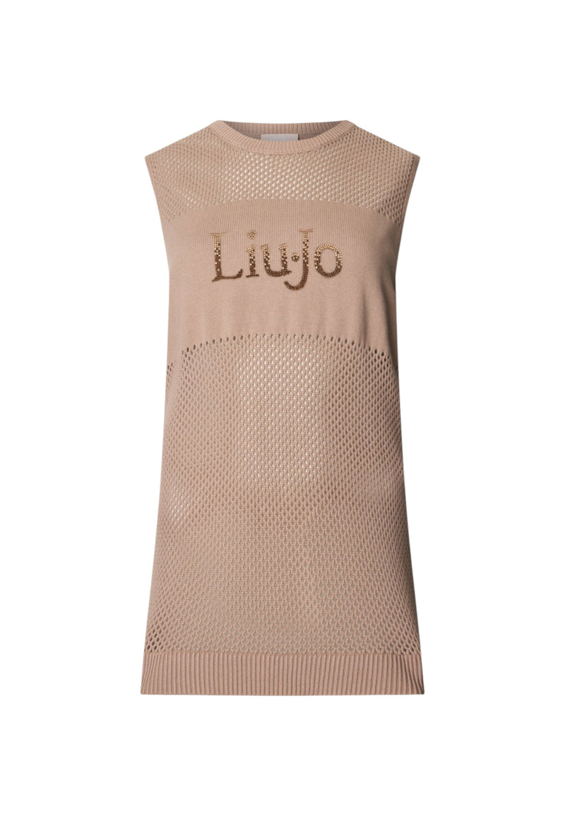 Top in maglia Donna Liu Jo Almond